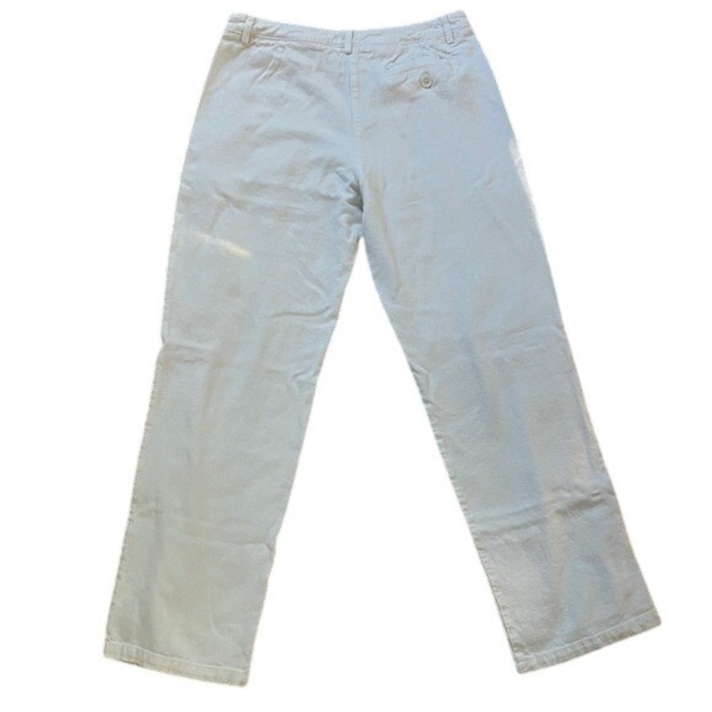 Brandy Melville White Viscose Linen Blend Straight Leg Pants MH270-Z260 Womens - Picture 3 of 6